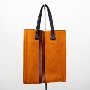 SOLD. HERMES canvas potamos cabas PM tote bag orange